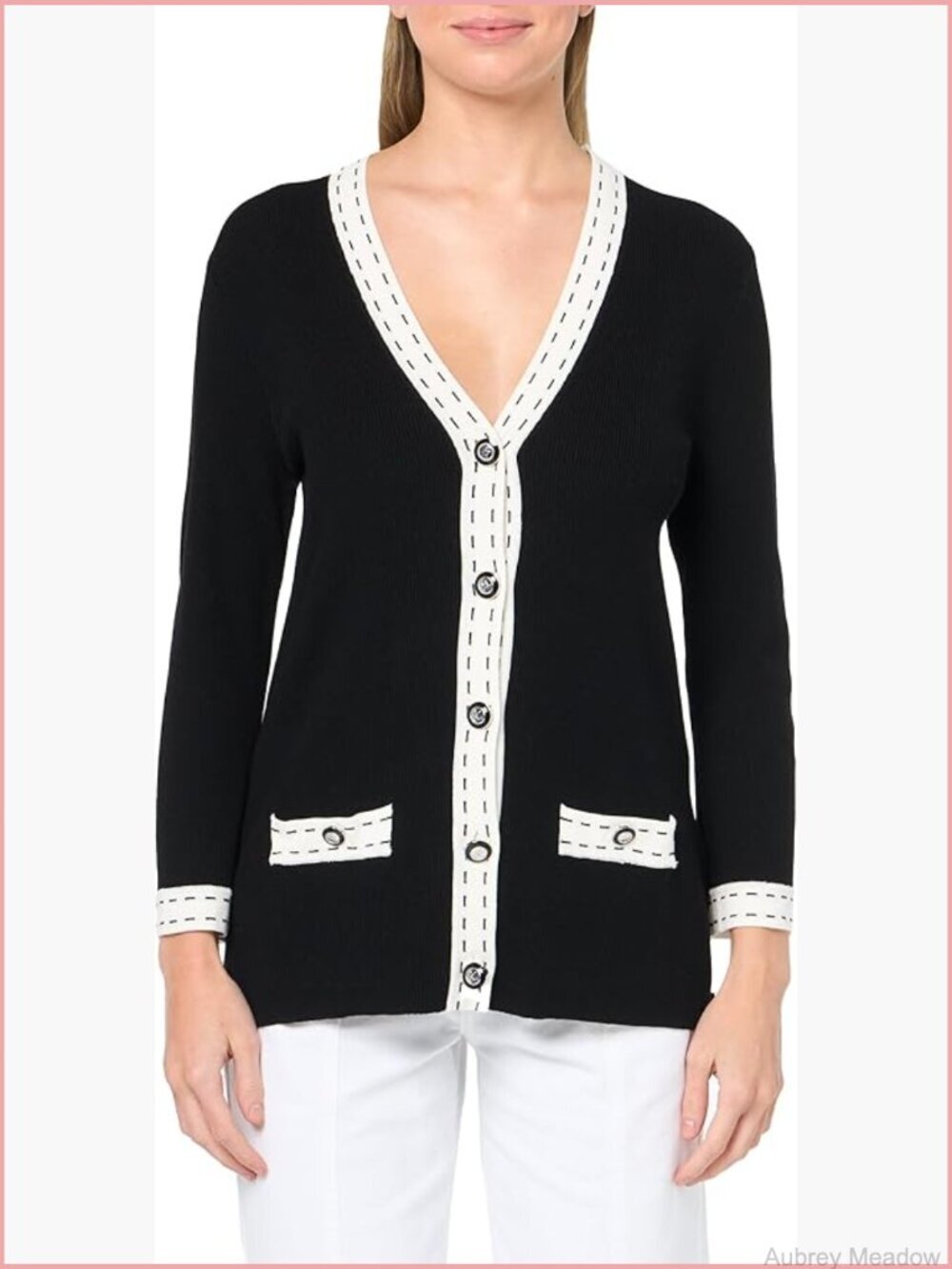 V-Neck Cardigan Sweater, Lightweight Layering Piece, Versatile Staple